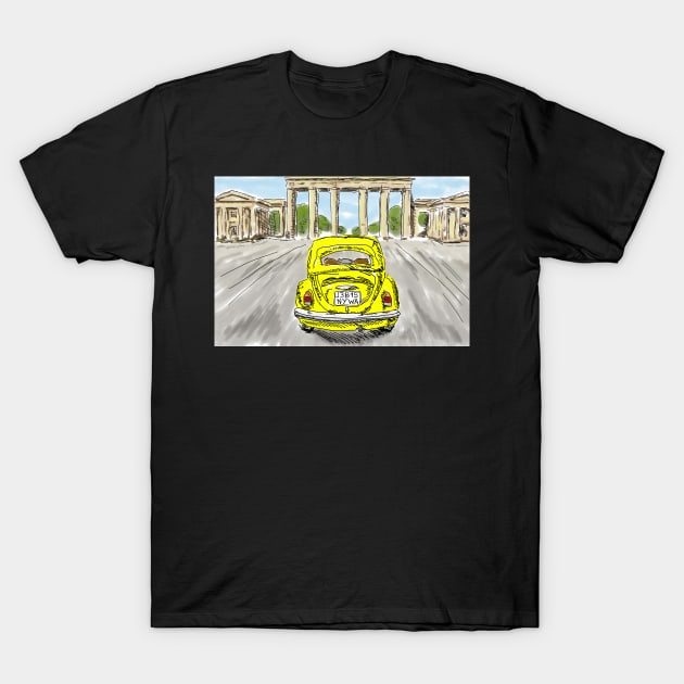 Classic car yellow T-Shirt by NYWA-ART-PROJECT